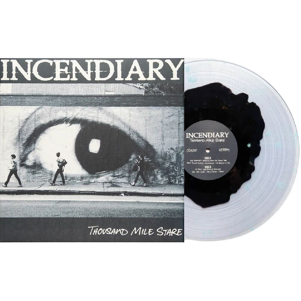 Incendiary Thousand Mile Stare Limited (400) Black/Clear/ Blue Splatter Vinyl LP
